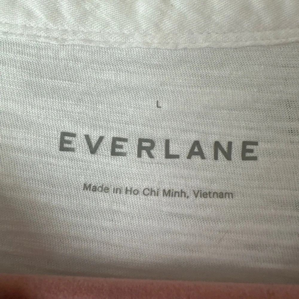 Everlane Men’s Cotton Slub Henley Short Sleeve White (Size L) - Picture 4 of 7